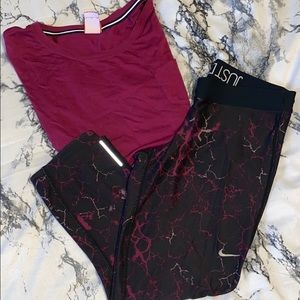 Nike Cropped Leggings and Shirt